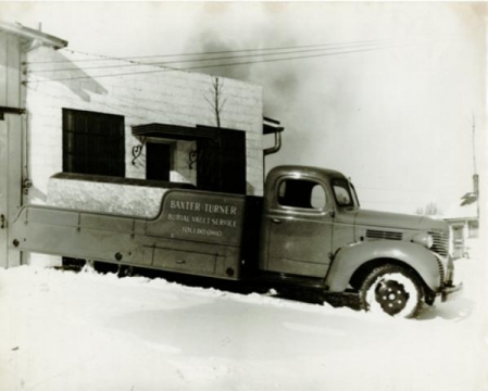 One of the original Baxter-Turner trucks on Warwick Ave.